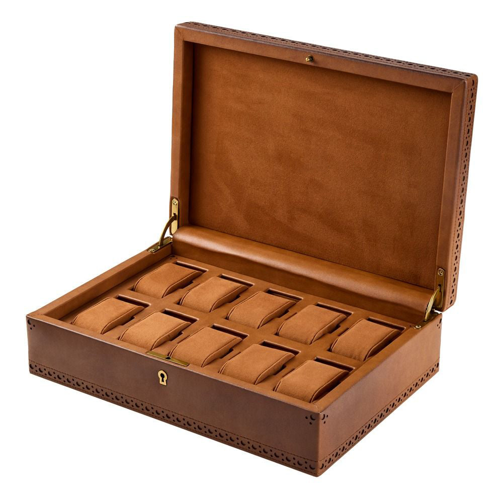 Brogue 10 Piece Watch Box